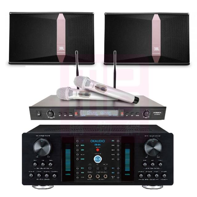 【OKAUDIO】DB-8AN+SR-928PRO+JBL Ki510(卡拉OK綜合擴大機+無線麥克風+吊式專業用喇叭)