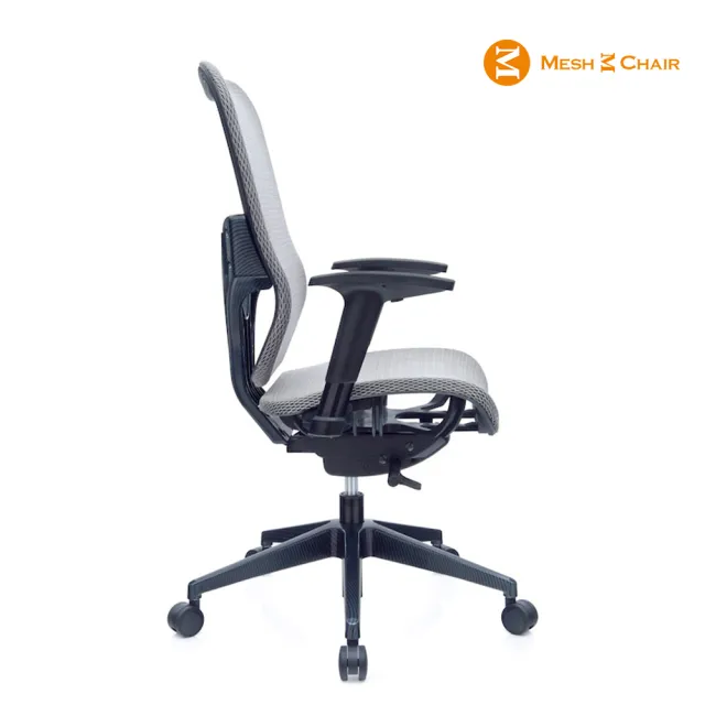 【Mesh 3 Chair】華爾滋人體工學網椅-無頭枕-銀灰(人體工學椅、網椅、電腦椅)