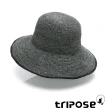 【tripose】MULA 手工Raffia滾邊拉菲草帽 帽簷10cm(灰色)