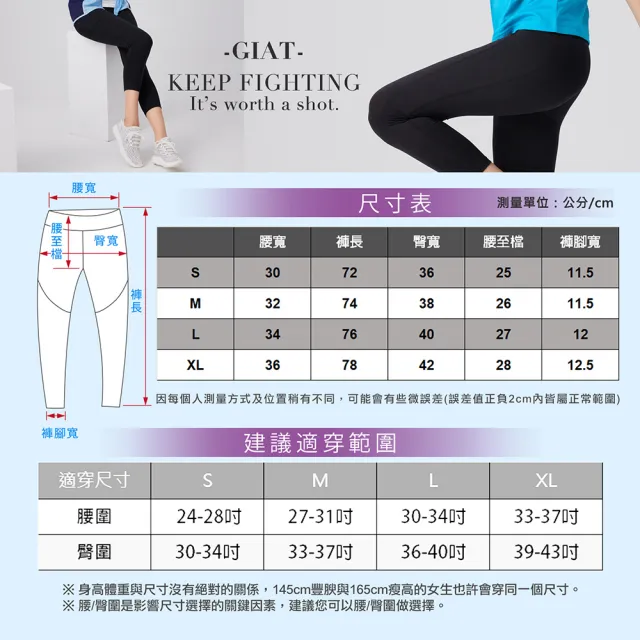 【GIAT】台灣製UV排汗側口袋機能壓力褲(八分馴魂款 S-XL 瑜珈.健身.休閒.跑步.登山)