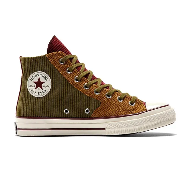 【CONVERSE品牌旗艦店】CHUCK 70 1970 HI 高筒 休閒鞋 男鞋 女鞋 拼接 軍綠色(172494C)