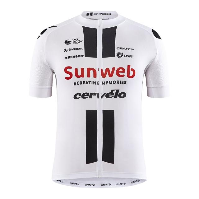 CRAFT Team Sunweb 車隊版短袖車衣 1908208 白 黑 男款 環法 車隊版 白色