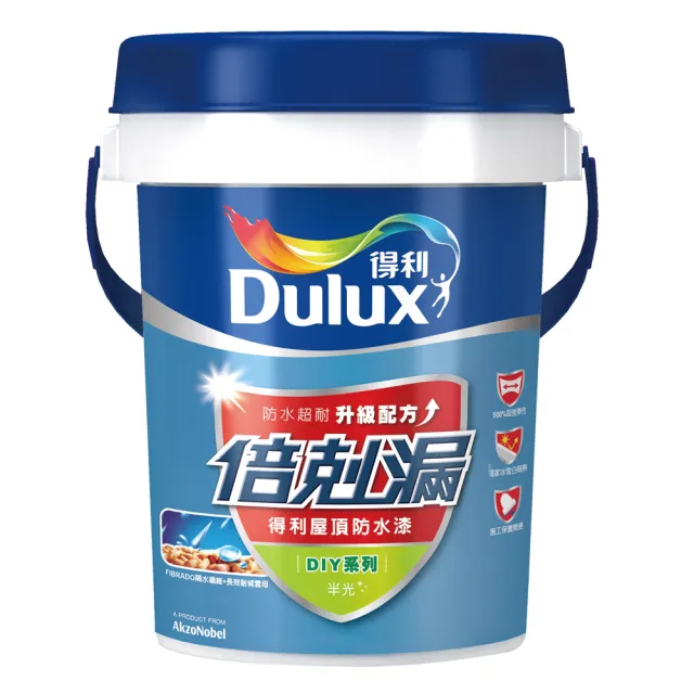 【得利】倍剋漏屋頂隔熱防水漆 冰雪白 10L
