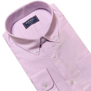 【MURANO】SLIM FIT 長袖襯衫-嫩紫(臺灣製、現貨、身)