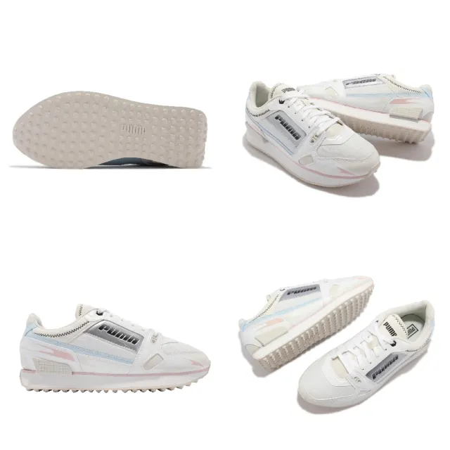 【PUMA】休閒鞋 Mile Rider 復古 經典 皮革 女鞋 海外限定 Sunny Gataway 白 黑(373443-06)