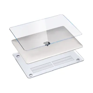 【3D Air】MacBook Pro 13吋水晶透明防刮保護殼 A1706/A1708/A1989/A2159/A2338通用(透明)