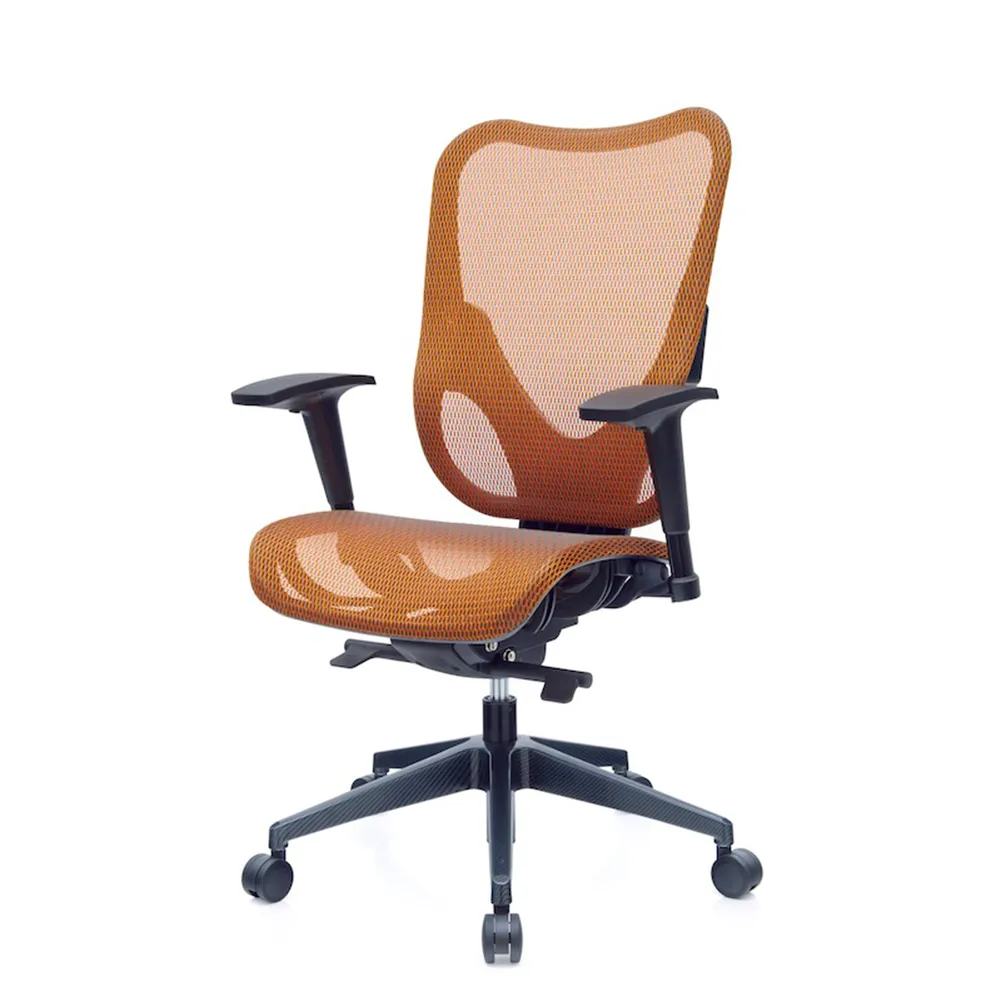 【Mesh 3 Chair】華爾滋人體工學網椅-無頭枕-亮橘(人體工學椅、網椅、電腦椅)