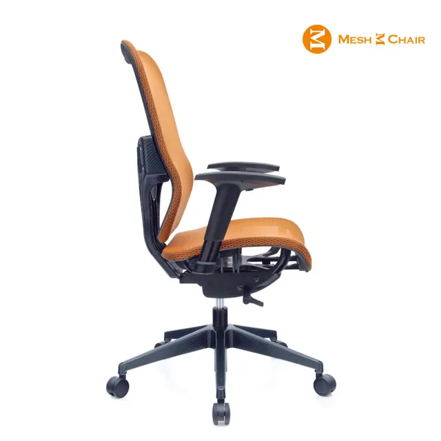 【Mesh 3 Chair】華爾滋人體工學網椅-無頭枕-亮橘(人體工學椅、網椅、電腦椅)