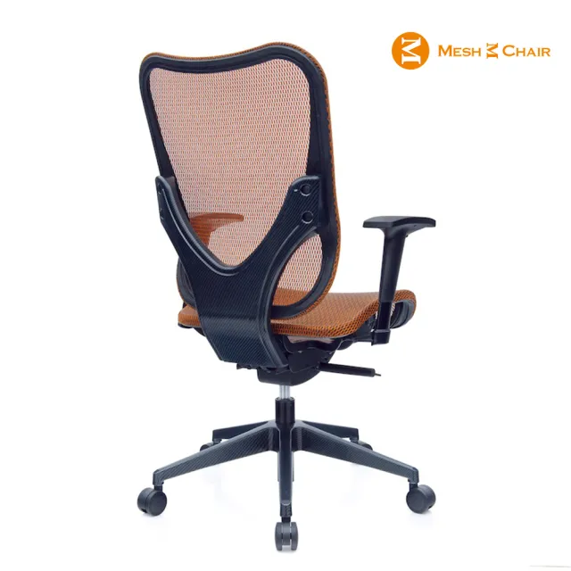 【Mesh 3 Chair】華爾滋人體工學網椅-無頭枕-亮橘(人體工學椅、網椅、電腦椅)
