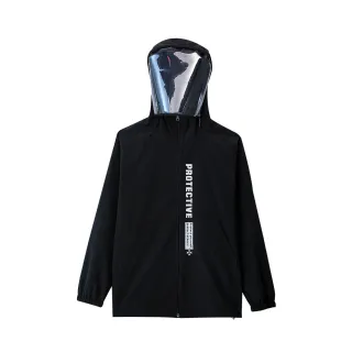 【Osun】2入組防水高領多功能水洗重覆使用連帽可拆式面罩透氣防飛沫防塵防護衣-大人款(CE378/非醫療用-)