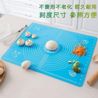 【豪麥源】揉麵墊(廚房食品級矽膠帶刻度揉麵墊 烘焙工具40*50桿麵墊)