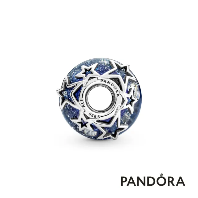 【Pandora官方直營】銀河繁星藍色Murano琉璃串飾