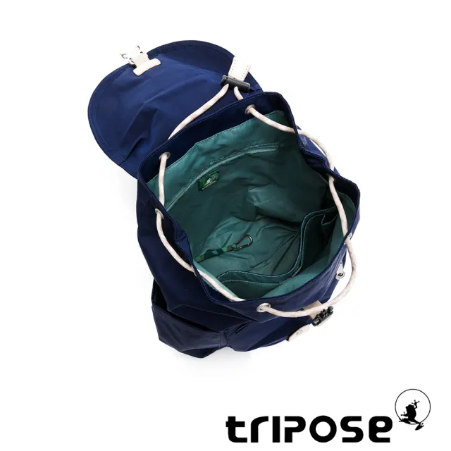 【tripose】MEMENTO微皺尼龍輕量後背包-小(深海藍)