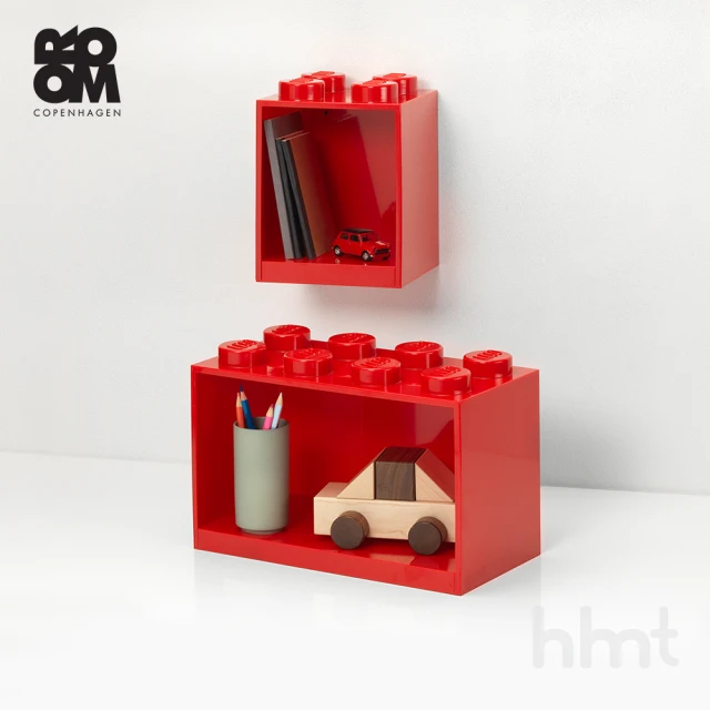 【LEGO 樂高】Room Copenhagen LEGO Storage Brick樂高大型積木收納箱桌上抽屜4凸(樂高桌上收納盒4凸)