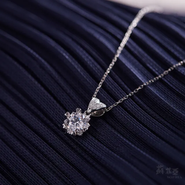 【蘇菲亞珠寶】1.00克拉 F/VS2 18K金 相印 鑽石項墜