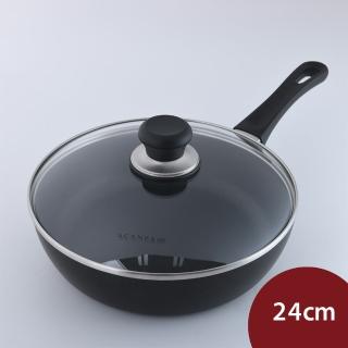 【SCANPAN】CLASSIC 不沾平底深鍋 {含蓋} 24cm 不沾鍋 平底鍋 炒鍋(平輸品)