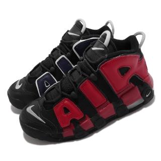 【NIKE 耐吉】休閒鞋 Air More Uptempo GS 女鞋 經典款 大AIR 氣墊避震 大童 陰陽 黑紅(DM0017-001)