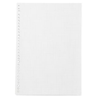 【MUJI 無印良品】植林木不易透色活頁紙/A4.方眼.5mm.100頁
