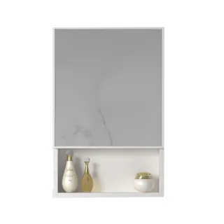 【50cm】太空鋁浴室收納鏡櫃