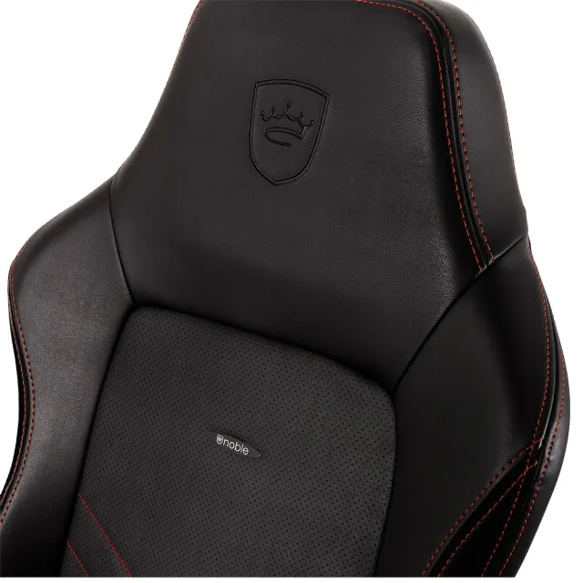 【noblechairs】HERO PU系列電競辦公椅(黑底紅車線)