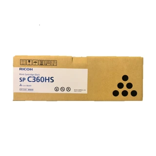 【RICOH】SP-C360HS 黑色原廠碳粉匣(適用：SPC360SF/DN)