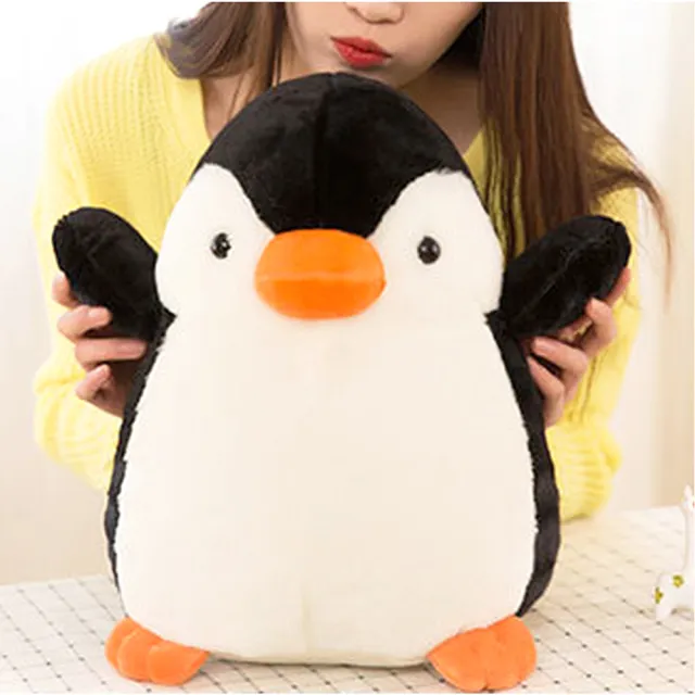 【TDL】企鵝絨毛娃娃玩偶抱枕35公分 45-00265