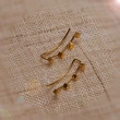 【Anpan】韓國東大門復古法式方塊金屬個性耳環