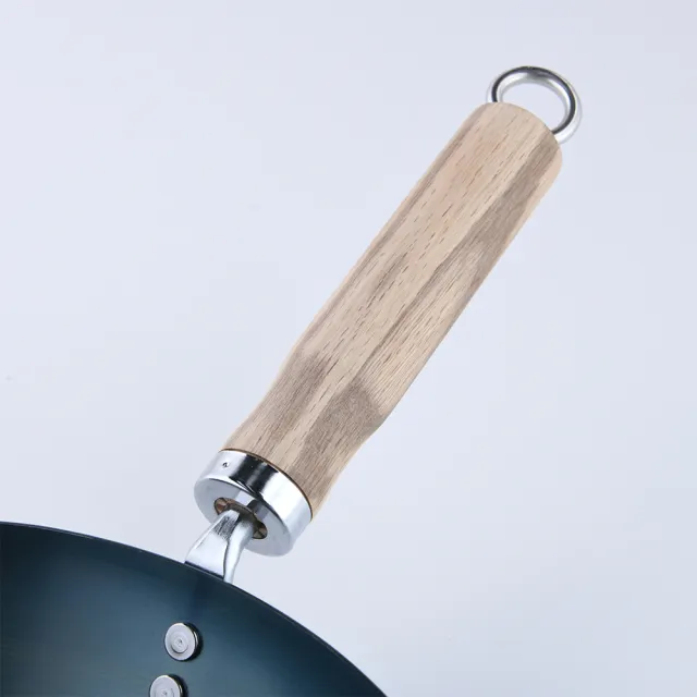 【京都活具】木柄平底鐵鍋 28cm 日本製 平底鍋 煎鍋 {電磁爐 IH爐可用}(平輸品)
