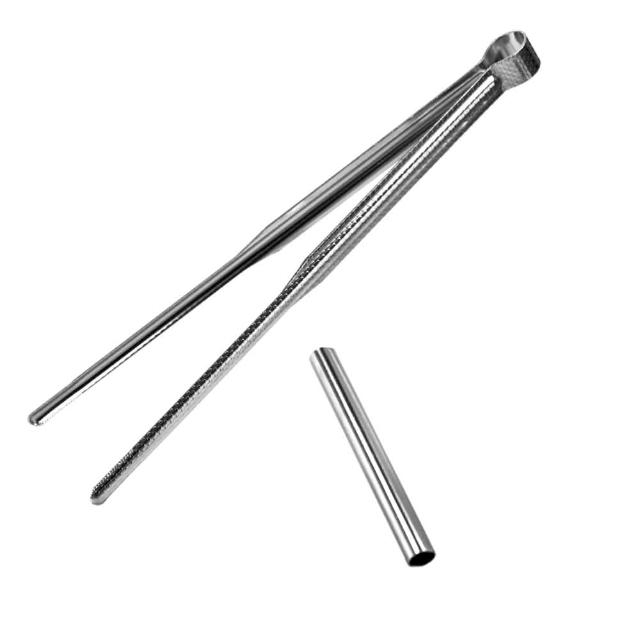 【仙德曼 SADOMAIN】304不鏽鋼環保公筷夾-家庭號6入組-短21cm(料理夾/食物夾/烤肉夾/分菜夾)