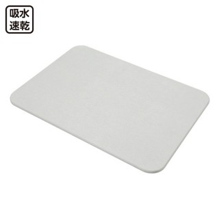 【NITORI 宜得利家居】珪藻土踏墊 SARASARA 40×55 LGY(SARASARA 珪藻土)