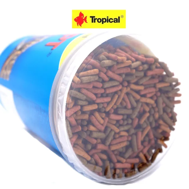 【Tropical 德比克】波蘭Tropical德比克高蛋白乾蝦飼料+高蛋白烏龜成長主食飼料1L×2罐(適合烏龜、水龜)