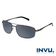 【INVU】瑞士成熟感飛行員偏光太陽眼鏡(鐵灰/黑 B1011A)