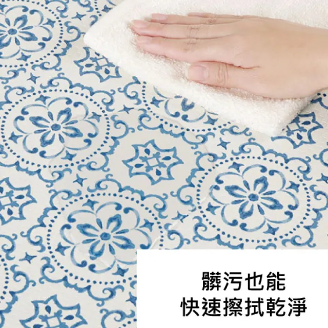 【NITORI 宜得利家居】PVC廚房地墊 踏墊 TILE BL 45×120(廚房地墊 踏墊 TILE)