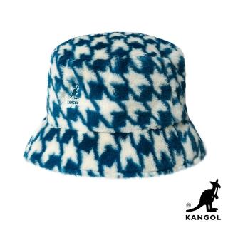 【KANGOL】母親節禮物 FAUX FUR 漁夫帽(藍白色)