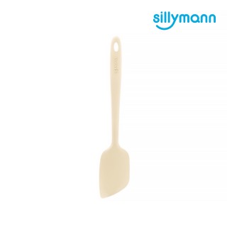 【韓國sillymann】100%鉑金矽膠精品一體成型多功能抹拌翻鏟-奶油白(可進洗碗機高溫清潔可沸水消毒)