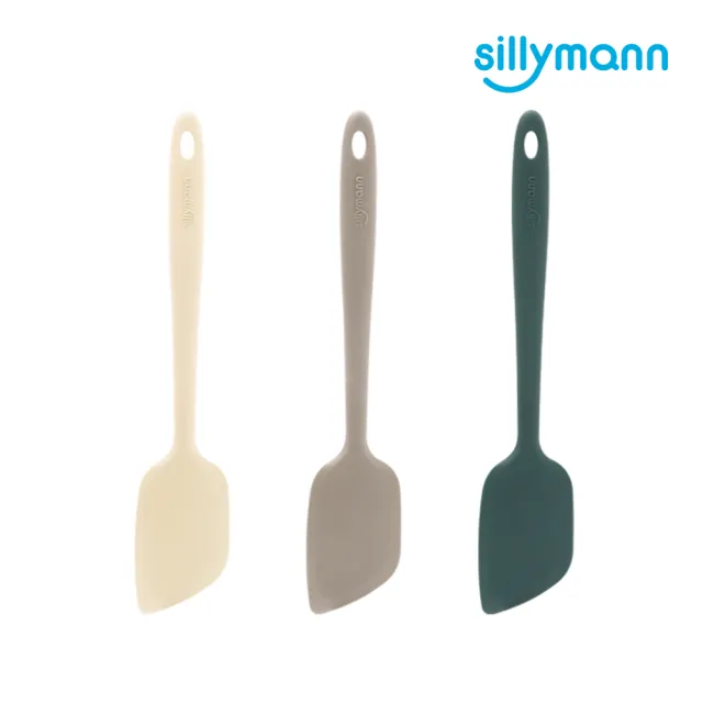 【韓國sillymann】100%鉑金矽膠精品一體成型多功能抹拌翻鏟-奶油白(可進洗碗機高溫清潔可沸水消毒)