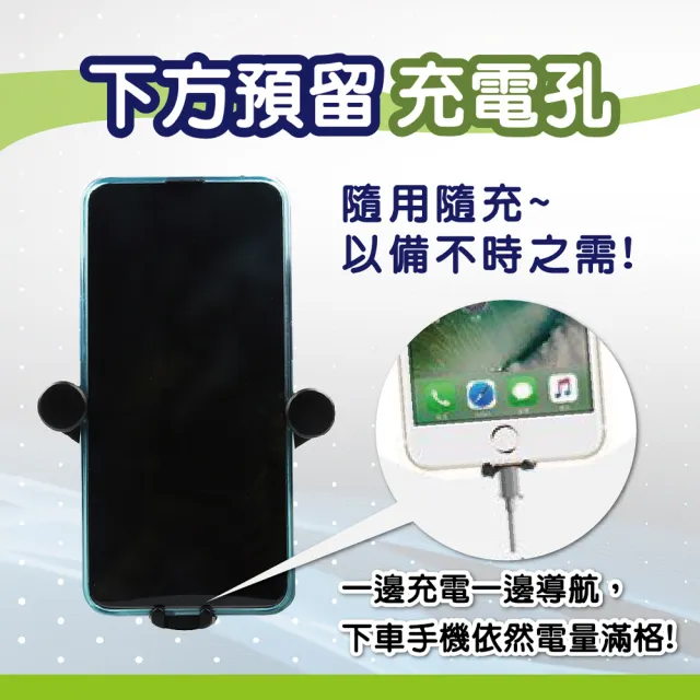【升級款汽車導航支架】汽車導航支架-不擋風出風口款(車用手機架 汽車導航架 可旋轉手機架 GPS支架)