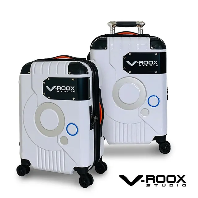 【V-ROOX STUDIO】FUN暑價 ZERO 19吋 潮版撞色太空艙行李箱 可擴充式硬殼拉鏈登機箱(可擴充 4色可選)