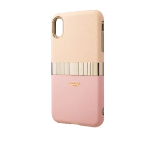 【Gramas】iPhone Xs Max 6.5吋 Rel 仕女時尚背蓋手機殼(粉)