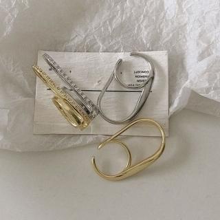 【NDM 南大門】牽掛 不對稱耳骨夾式耳環無耳洞耳扣耳夾耳窩夾(1對入)