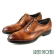 【GREEN PHOENIX 波兒德】男 紳士鞋 牛津鞋 商務鞋 學生鞋 皮鞋 全真皮 牛皮(棕色、黑色)