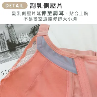 【Daima 黛瑪】現貨出清 軟鋼圈內衣B-E/怦然心動集中包覆防副乳蕾絲機能內衣/調整型/大罩杯/BCDE罩(綠色)