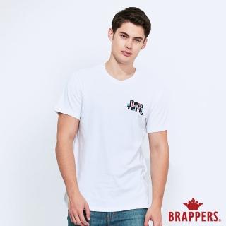 【BRAPPERS】男款 配色NEW YORK印花圓領T(白)