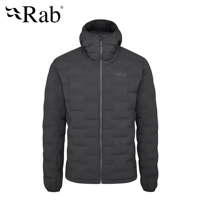 【RAB】Cubit Stretch Down Hoody 保暖羽絨連帽外套 男款 烏木灰 #QDB30