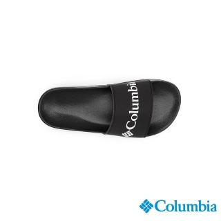 【Columbia 哥倫比亞官方旗艦】女款- LOGO拖鞋-黑色(UBL01660BK / 休閒.輕便.舒適)
