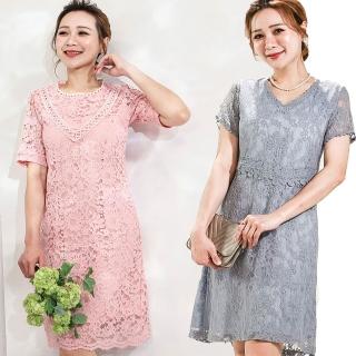 【水衫】法式優雅蕾絲洋裝二件組(I03-17)