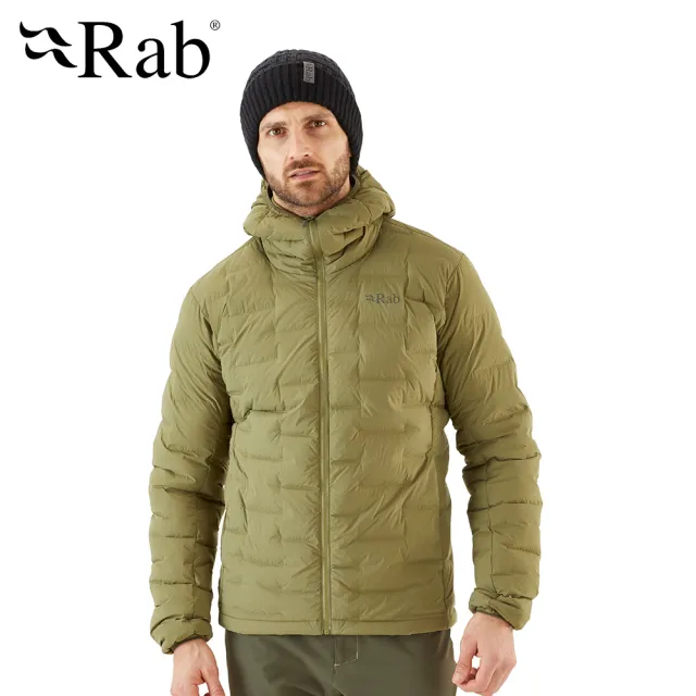 【RAB】Cubit Stretch Down Hoody 保暖羽絨連帽外套 男款 綠泥石 #QDB30