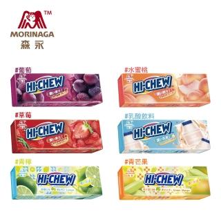 【臺灣森永】嗨啾軟糖-35gx20入組(草莓/葡萄/水蜜桃/乳酸飲料)