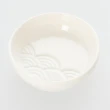【NITORI 宜得利家居】浮雕醬油碟 青海波 白色系餐具(醬油碟)