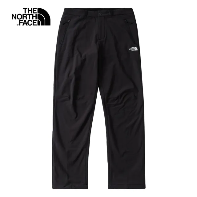 【The North Face 官方旗艦】北面男款黑色防潑水休閒戶外徒步褲｜5AXYJK3